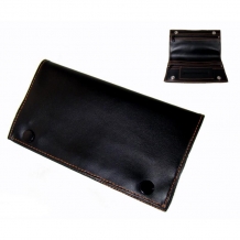 Shag zak Black - lederlook - Tobacco pouch